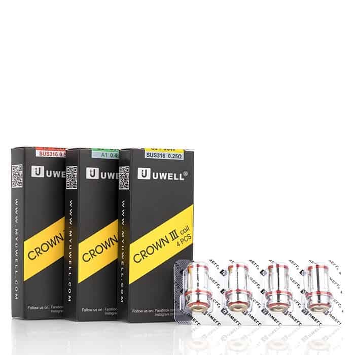 4pcs Replacement Coils for Uwell Crown 3,Crown 3 Mini
